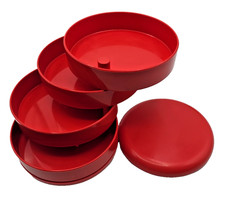 Vintage Interdesign Swivel Desk Organizer Red...
