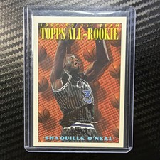 Topps 1992-93 All-Rookie 1st Team Shaquille O'Neal #152 Orlando Magic NBA