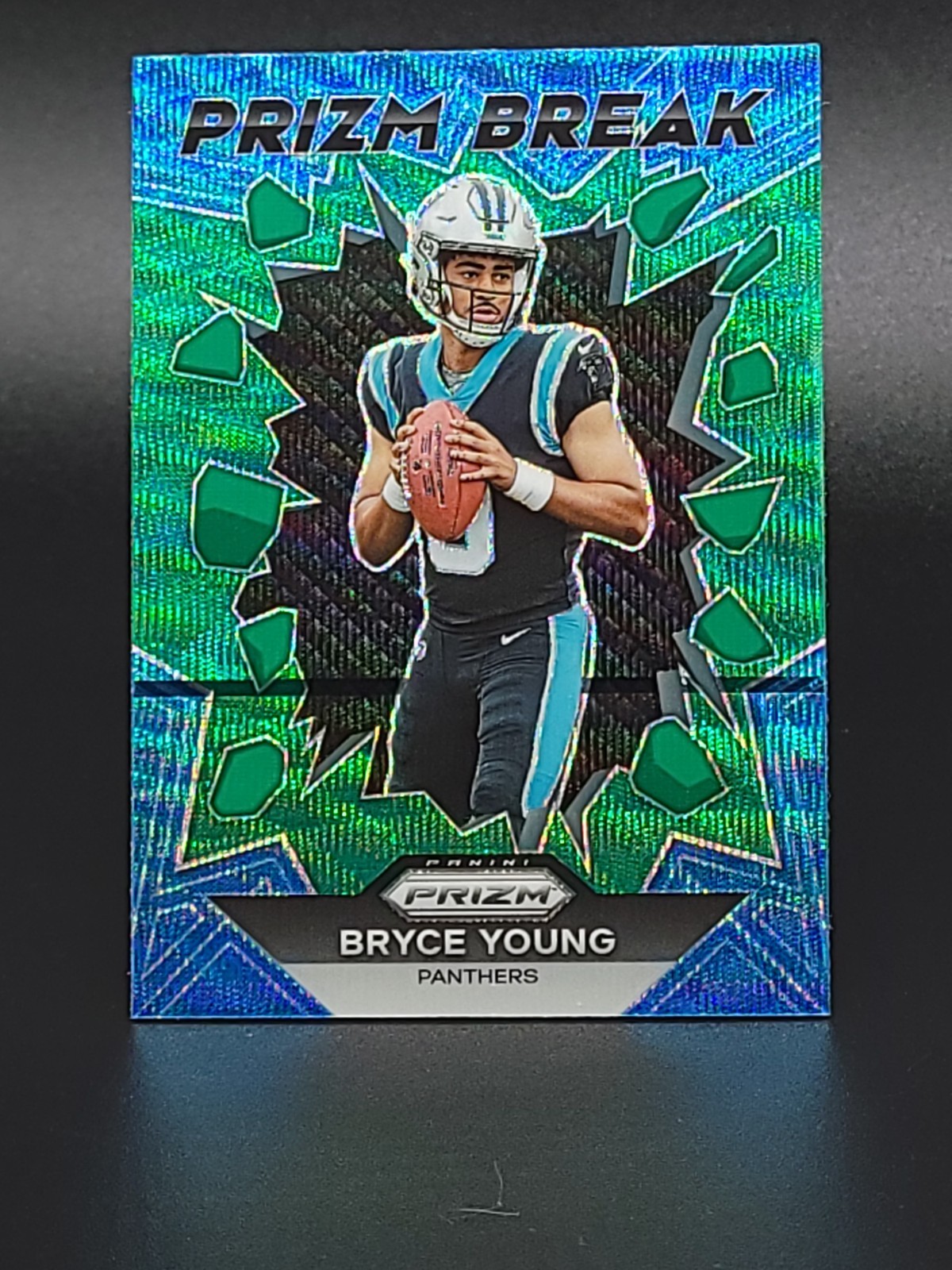 2023 Panini Prizm - Prizm Break Bryce Young #PB-3 Green Prizm (RC)