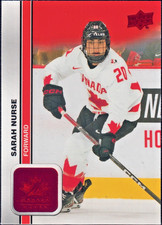 2023 Team Canada Juniors Women's #55 Sarah Nurse Red Foil