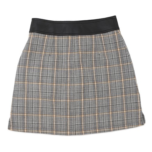 LOUIS VUITTON Karo Rock mit Lederbesatz Größe 36 Wolle 43%/Rayon 23%/Baumwolle23%... - Bild 2 von 15