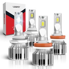 Lasfit H11 9005 LED Headlights Bulb High Low Beam Light 100W Super Bright Canbus