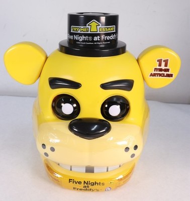 Five Nights at Freddy s Golden Freddy Animatronic Coin Bank New READ AD!