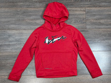 Nike Therma-Fit Boy's Youth Pullover Hoodie Size 6M 5-6 yrs Red Fleece