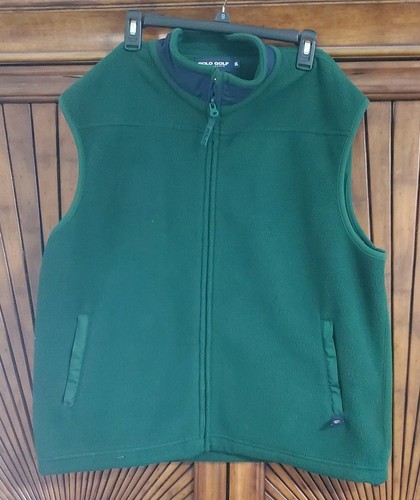 Ralph Lauren Polo Golf Vest GREEN XL Made In USA - Picture 1 of 9