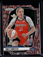 2024 Panini Prizm WNBA - Emily Engstler #67 Black Red Snakeskin