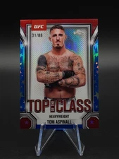2025 Topps Chrome UFC Tom Aspinall /88 Top Of The Class Red White Blue #TTC-14