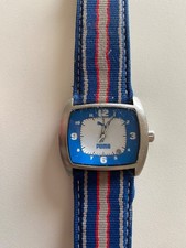 Seltene Puma PM900 Armbanduhr – Vintage Y2K Style – Blau/Silber