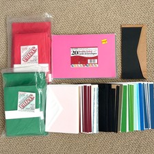 Lot Of 134 New 5x7 Blank Cards With Envelopes For Card Making Paper Crafting