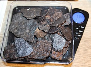 Lot of Little Space Coast METEORITES 77 + Grams make great jewelry 2" or less