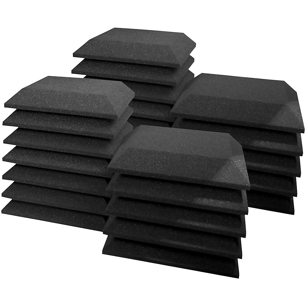 Ultimate Acoustics Acoustic Foam Absorption Panel - 12x12x2 Bevel 24 Pack 41790₽