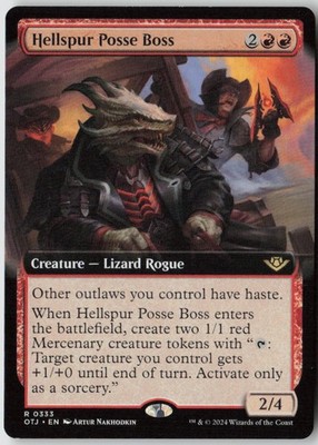 Hellspur Posse Boss (Extended Art) #333 (LP) Thunder Junction OTJ Magic MTG