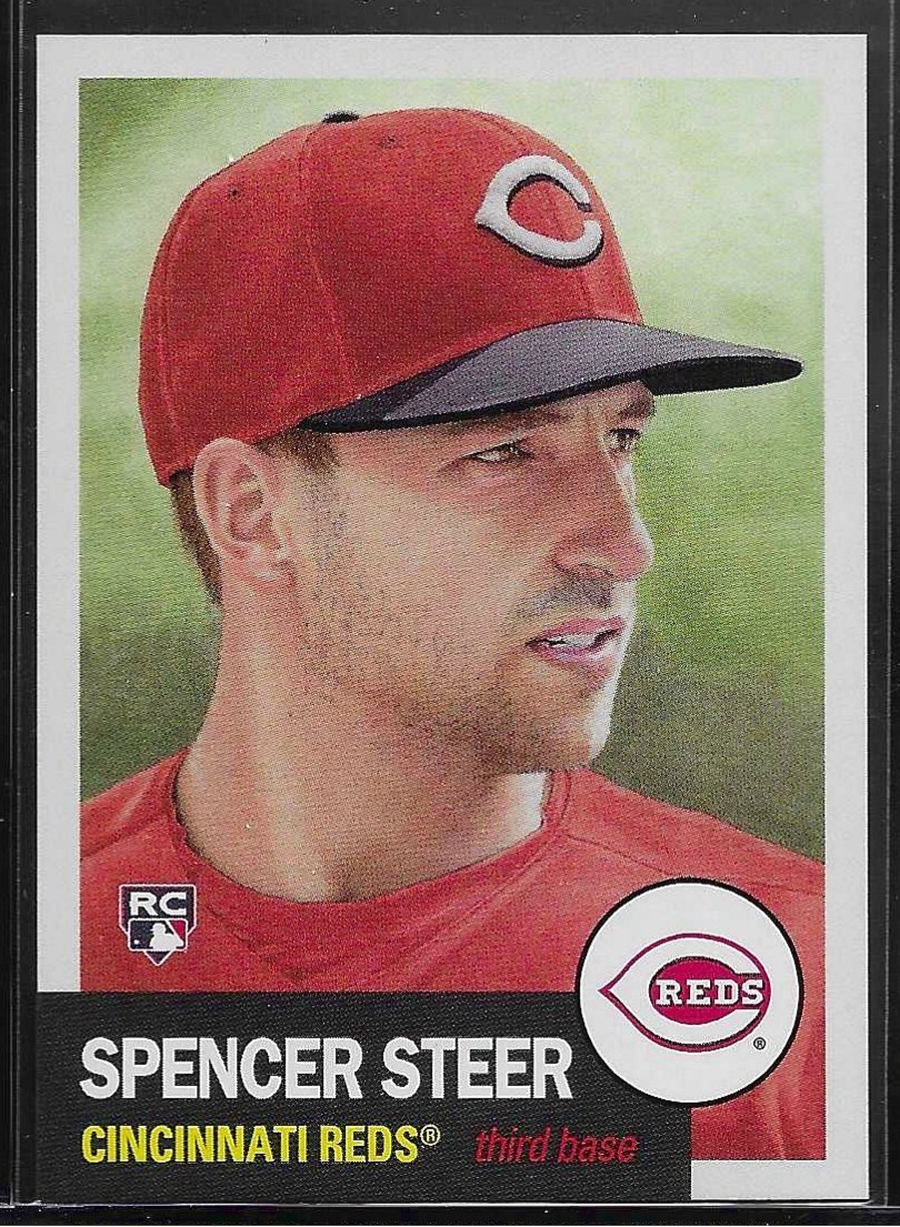 2023 TOPPS LIVING SET # 649 SPENCER STEER Rookie Cincinnati Reds 2,135 Printed