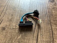 Micro SATA Cables SAS Male to SATA 7 Pin and Molex 4 Pin Power Cable - 6 Inches