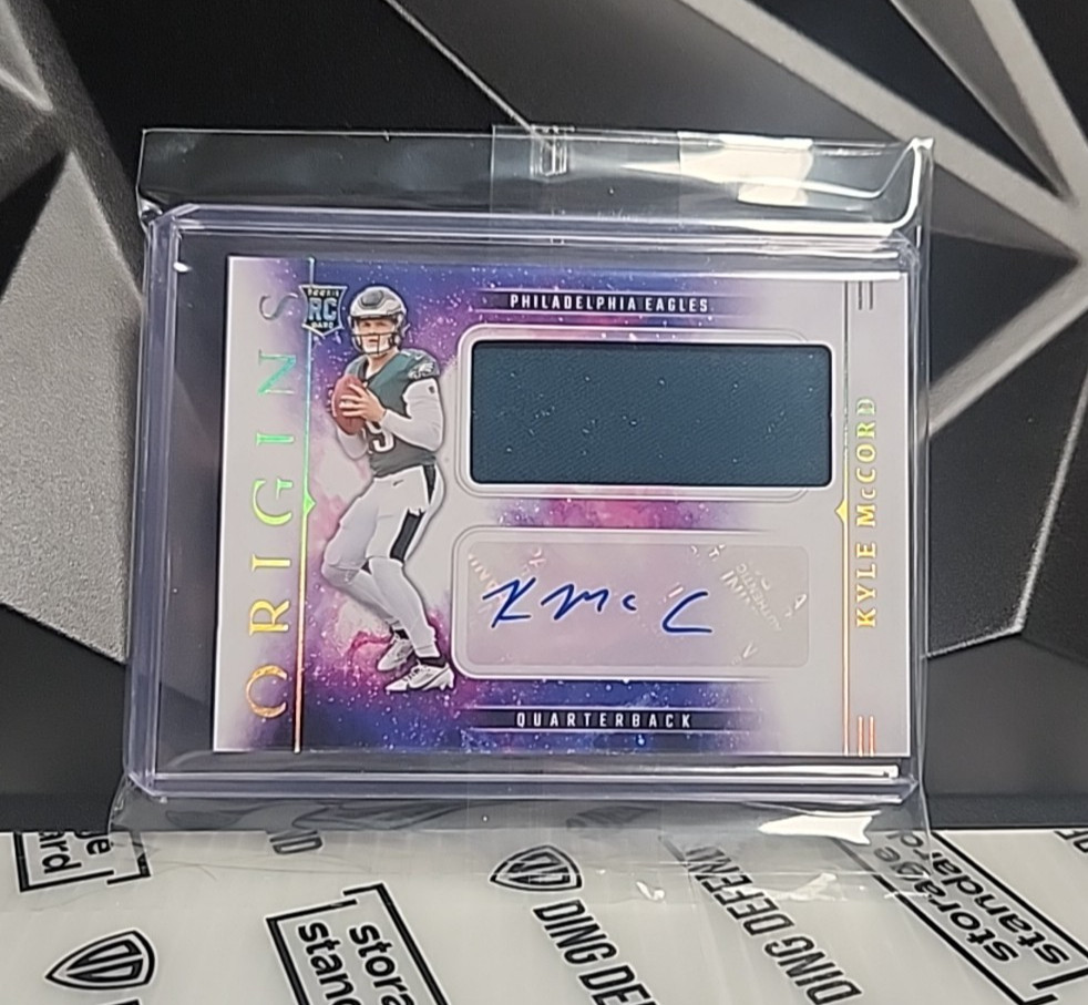 💎🔥Kyle McCORD Rookie Patch AUTO RC #RJJ-KMD 2025 ORIGINS FOOTBALL EAGLES