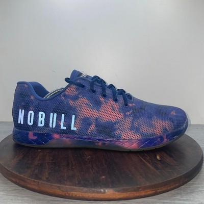 NO BULL Superfabric Trainers Running Shoes Tie Dye Indigo Pink Mens Size 12.5