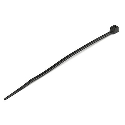 4XEM 100-Pack 8in Reusable Cable Ties Black Nylon Zip Tie Wraps UL TAA