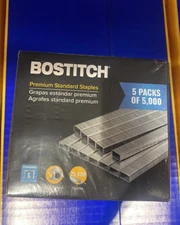 BOSTITCH 25000 Premium Staples  Standard Chisel Point, 210 Staples Per Strip