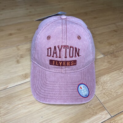 Champion Dayton Flyers Red Washed Faded Style NCAA Strapback Dad Cap Hat OSFA