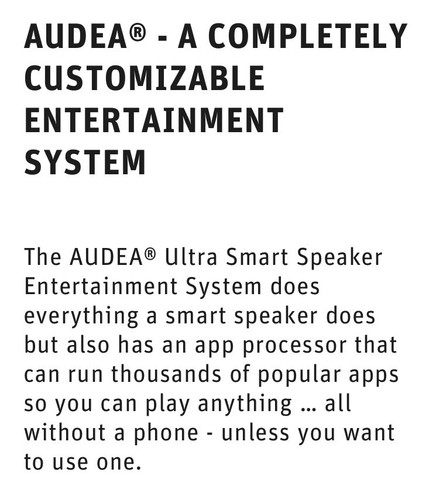 AUDEA Q1 Ultra Smart Speaker Entertainment System - Picture 8 of 12