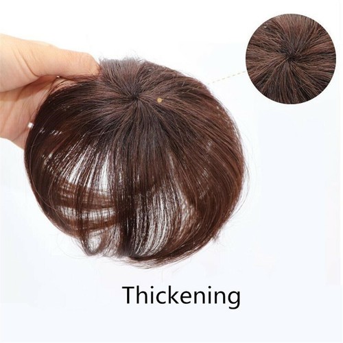 100% Human Hair Topper Clip in Hairpiece Wig Toupee Top Pieces Women Wigs USA - Picture 10 of 20