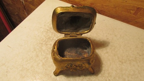 Antique Art Nouveau Casket Jewelry Box- 1104 - Picture 2 of 2