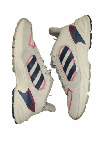 Adidas 90S Valasion Gray Cream Pink Sneakers Shoe… - image 1
