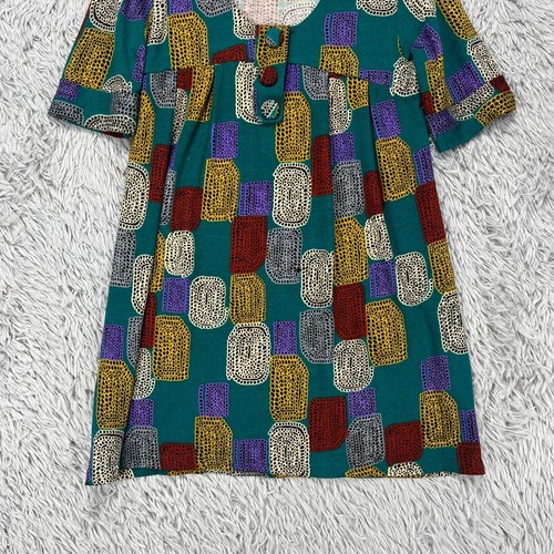 Aryeh Sweater Dress Women's M Mod Print Retro Knit Shift Stretch Casual Colorful - Picture 3 of 10