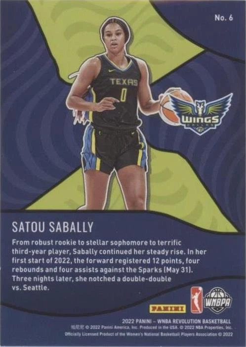 2022 Panini Revolution WNBA - Satou Sabally #6