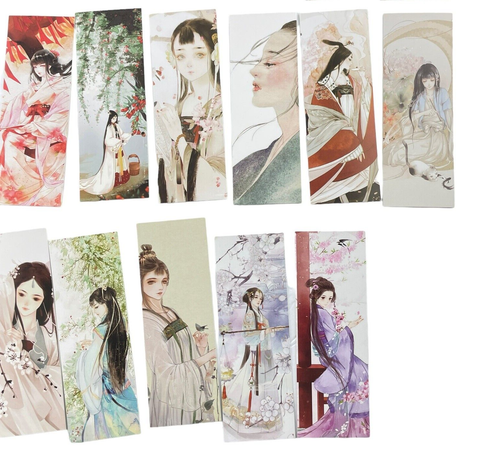 Bookmark Asian Women Beauty Is Like A Mist Anime Set of 29 5.75" x 2 " - Picture 4 of 9