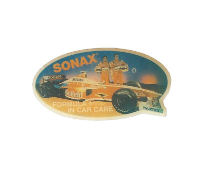 VINTAGE SONAX FORMULA 1 IN CARE CARE RACING SPONSOR SOUVENIR LAPEL PIN HAT BADGE