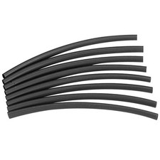 3mm Heat Shrink 3:1 w/Adhesive Black 6" x 8 Pcs.