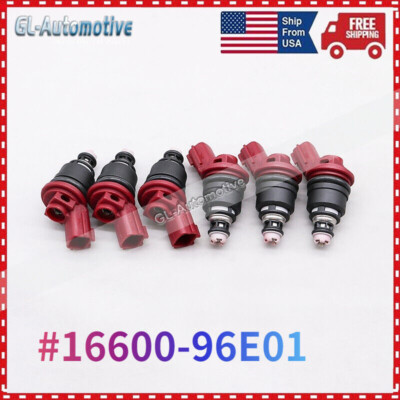 6-PACK Fuel Injection Nozzle for INFINITI J30 Maxima 300ZX 3.0L 16600-96E01 US