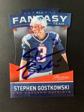 Stephen Gostkowski Signed 2014 Panini Prestige Card New England Patriots COA