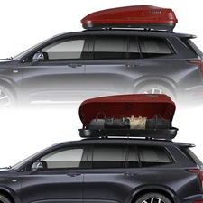 13 FT ³ Rooftop Cargo Box Luggage Carrier w/2 Keys,Both Side Open Easy Install