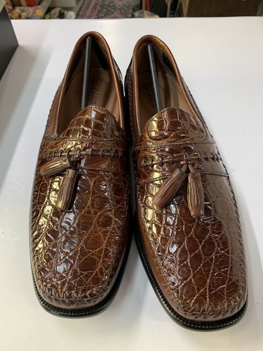 Florsheim Imperial Caiman Plug Tassel Loafer 12038-221 Size 10D MSRP $275- $139 - Picture 24 of 24