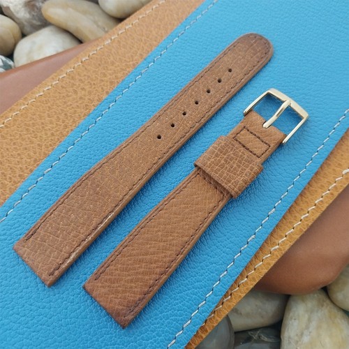 Vintage 3/4" Tapered Pigskin 19mm/16mm Gemex Unused nos 1950s Classic Watch Band - Picture 4 of 4