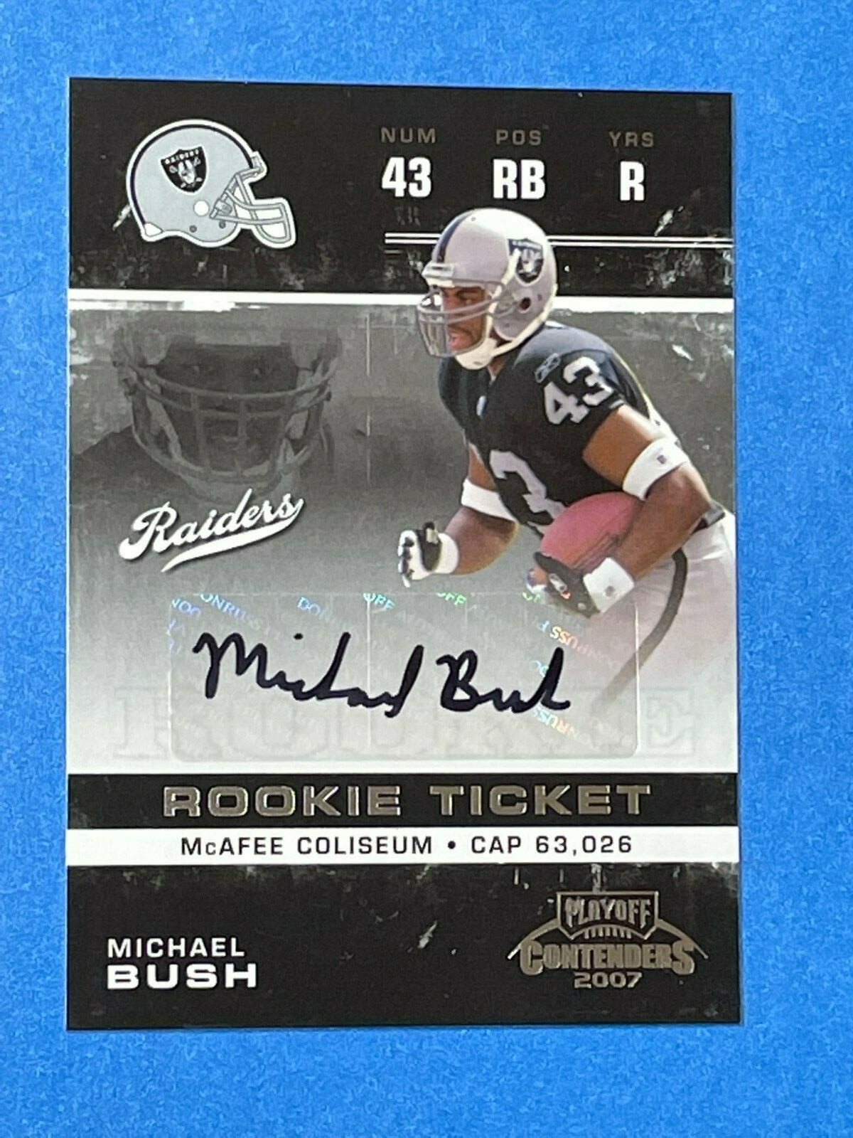 Michael Bush Playoff Contenders #200 Rookie Ticket-Autograph