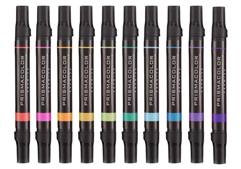 Marcadores Prismacolor Doble Extremo Cincel y Puntas Finas 10 Colores 2138238 Nuevo En Caja Foto 3 de 4