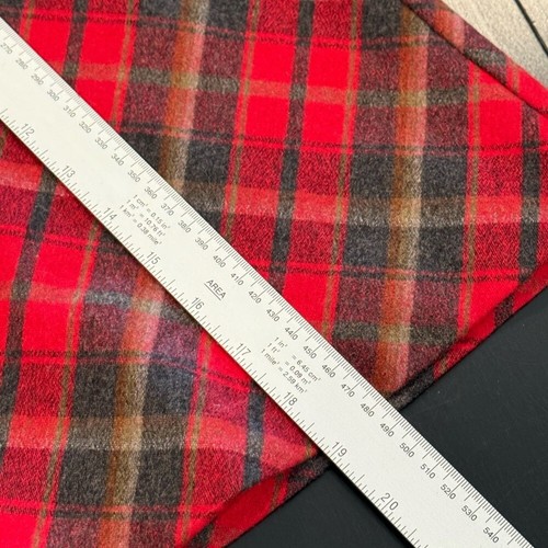 VTG 90s American Eagle Red Wool Plaid Academia School Girl Mini Skirt Womens 6 - Picture 10 of 10