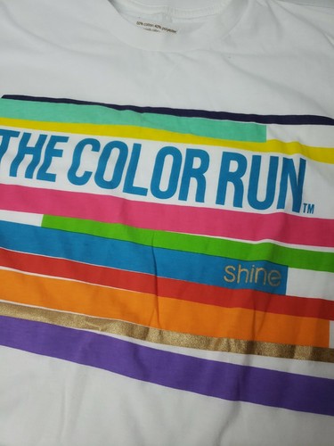 The Color Run Shine Tee T-Shirt XL X Large #happiest5k Alcatel Top b40 - Bild 8 von 12