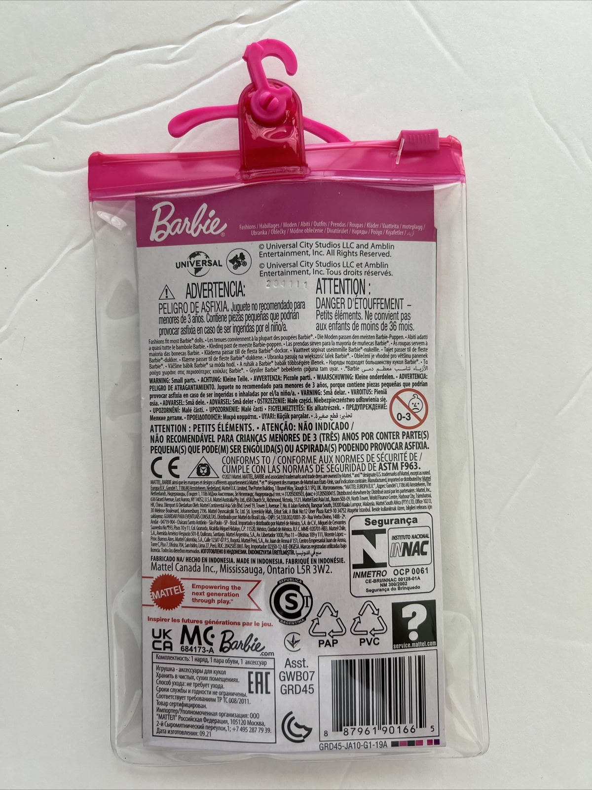 New Mattel Barbie Doll Fashion Clothes Pack Jurassic World Romper Shoes Necklace