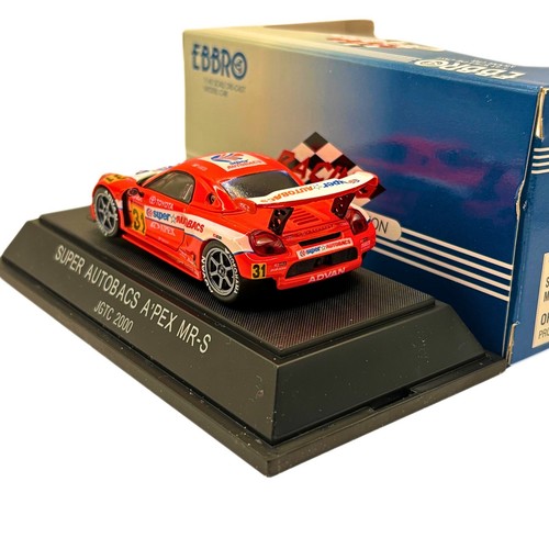 Ebbro 1:43 Toyota MR-S MR2 Super Autobacs Apex JGTC 2000 coche modelo raro - Imagen 8 de 10