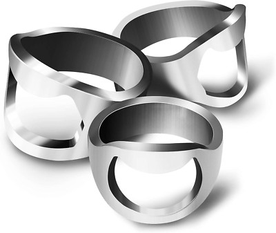 Mini-Flaschenöffner-Ring | 3 Stück |   LEBENSLANGE GARANTIE   | 20, 22, 24 mm | 