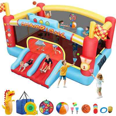 Champions Bounce House for Kids Inflatable Obstacle Course Bounce House  