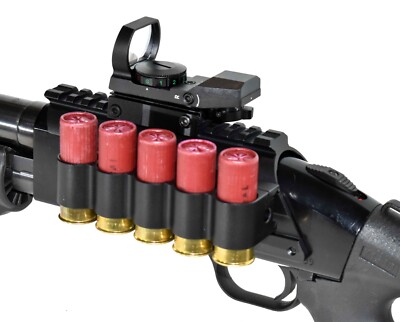 Mossberg Maverick 88 12 gauge pump saddle shell holder reflex