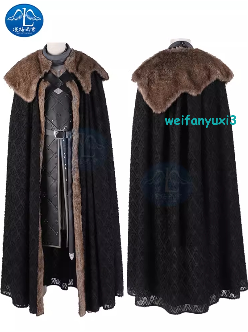 Game of Thrones Season 8 Jon Snow Men's Cosplay Costume with Game of Thrones Season 8 Jon Snow Men's Cosplay Costume with