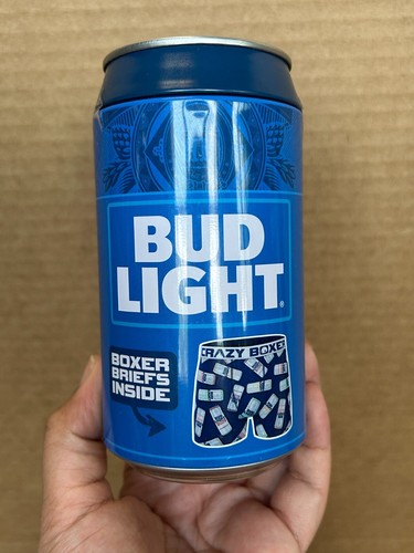 Bud Light Crazy Boxers Brief Underwear Men's Size Medium Beer Can Lot of 5 New - Picture 17 of 20