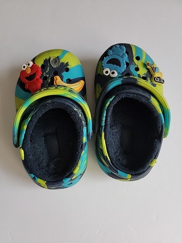 Crocs Classic Marbled Tie Dye Slip-On Fleece Lined Clogs Size 5 (Little Kids) - Picture 4 of 7