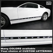 Ford Mustang Rocker Panel Side Stripes Decals 2010 2011 2012 2013 2014 Pro Motor